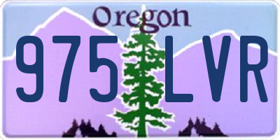 OR license plate 975LVR