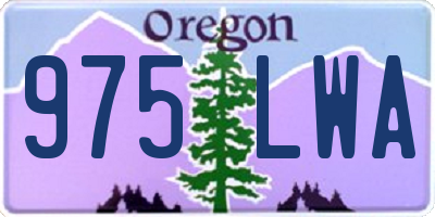 OR license plate 975LWA