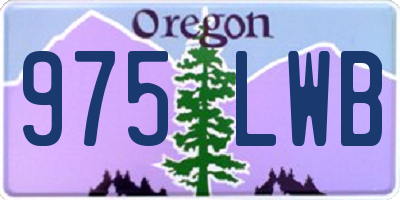 OR license plate 975LWB