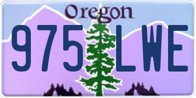 OR license plate 975LWE