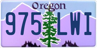 OR license plate 975LWI