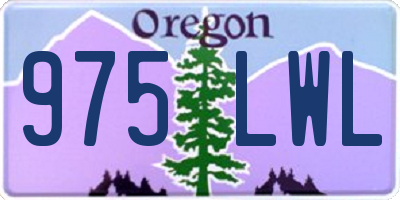 OR license plate 975LWL