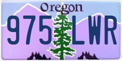 OR license plate 975LWR
