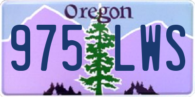 OR license plate 975LWS