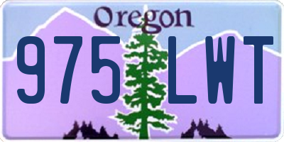 OR license plate 975LWT