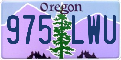 OR license plate 975LWU