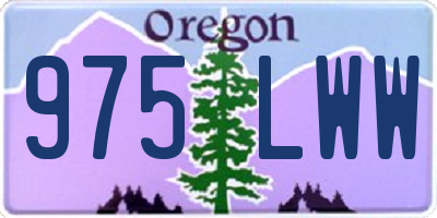 OR license plate 975LWW