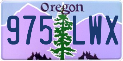 OR license plate 975LWX