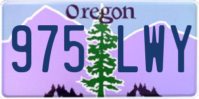 OR license plate 975LWY
