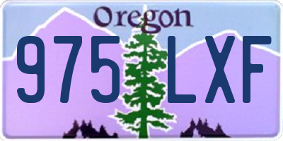OR license plate 975LXF