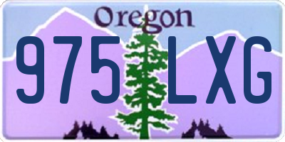 OR license plate 975LXG