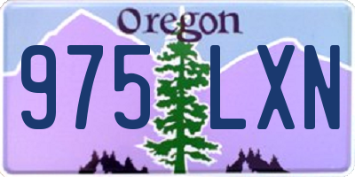 OR license plate 975LXN