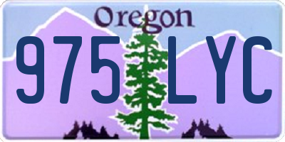 OR license plate 975LYC