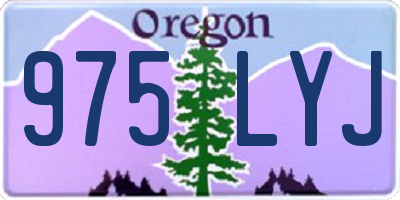 OR license plate 975LYJ