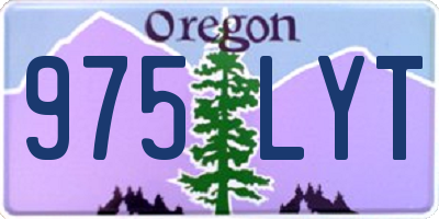 OR license plate 975LYT