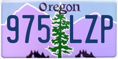 OR license plate 975LZP