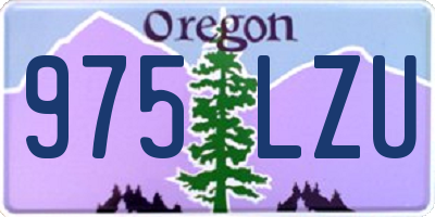 OR license plate 975LZU