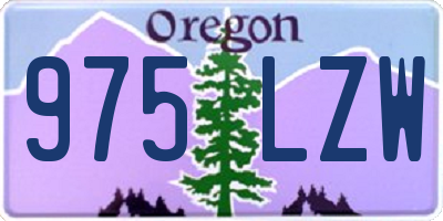 OR license plate 975LZW