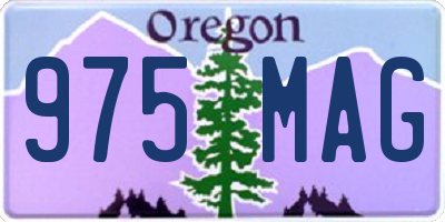 OR license plate 975MAG