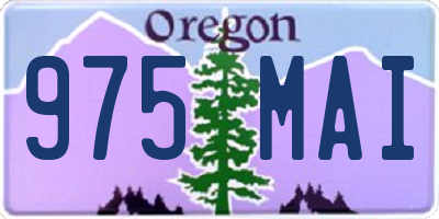 OR license plate 975MAI