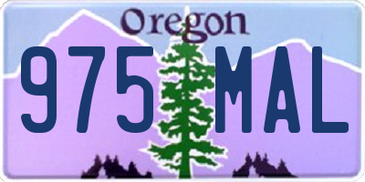 OR license plate 975MAL