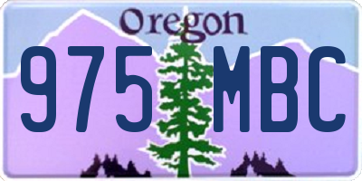 OR license plate 975MBC