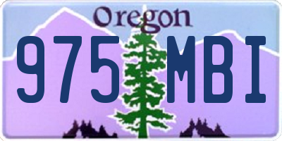 OR license plate 975MBI