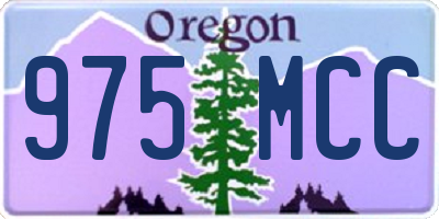 OR license plate 975MCC