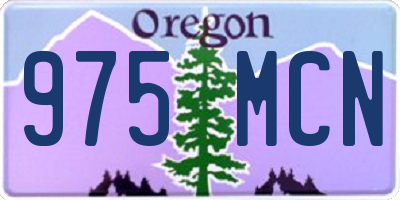 OR license plate 975MCN