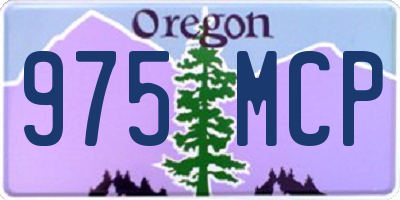 OR license plate 975MCP