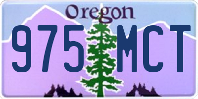 OR license plate 975MCT