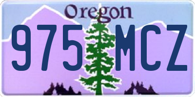 OR license plate 975MCZ