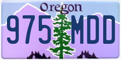 OR license plate 975MDD