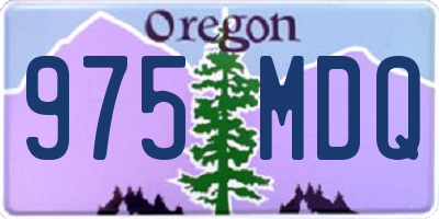 OR license plate 975MDQ