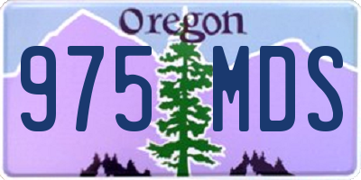 OR license plate 975MDS