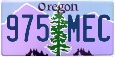 OR license plate 975MEC