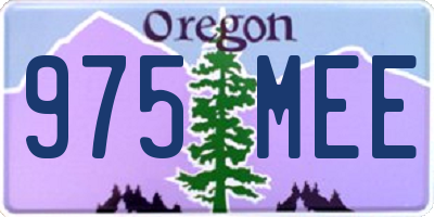 OR license plate 975MEE