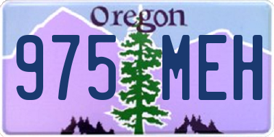 OR license plate 975MEH