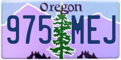 OR license plate 975MEJ