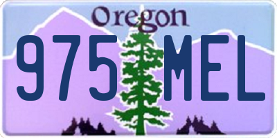 OR license plate 975MEL