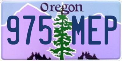 OR license plate 975MEP