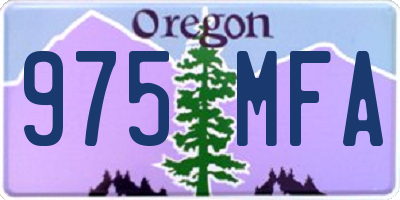 OR license plate 975MFA