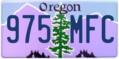 OR license plate 975MFC