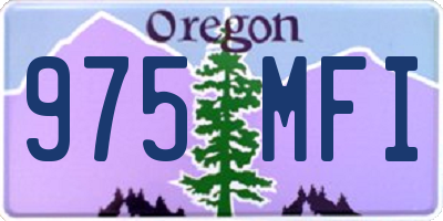 OR license plate 975MFI