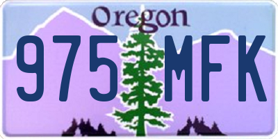 OR license plate 975MFK