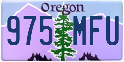 OR license plate 975MFU