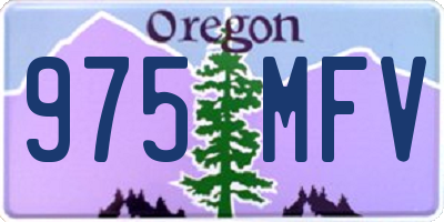 OR license plate 975MFV