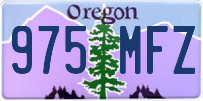 OR license plate 975MFZ