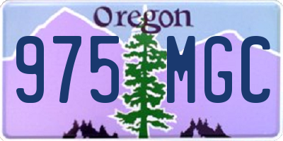 OR license plate 975MGC