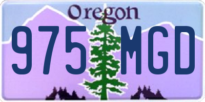 OR license plate 975MGD